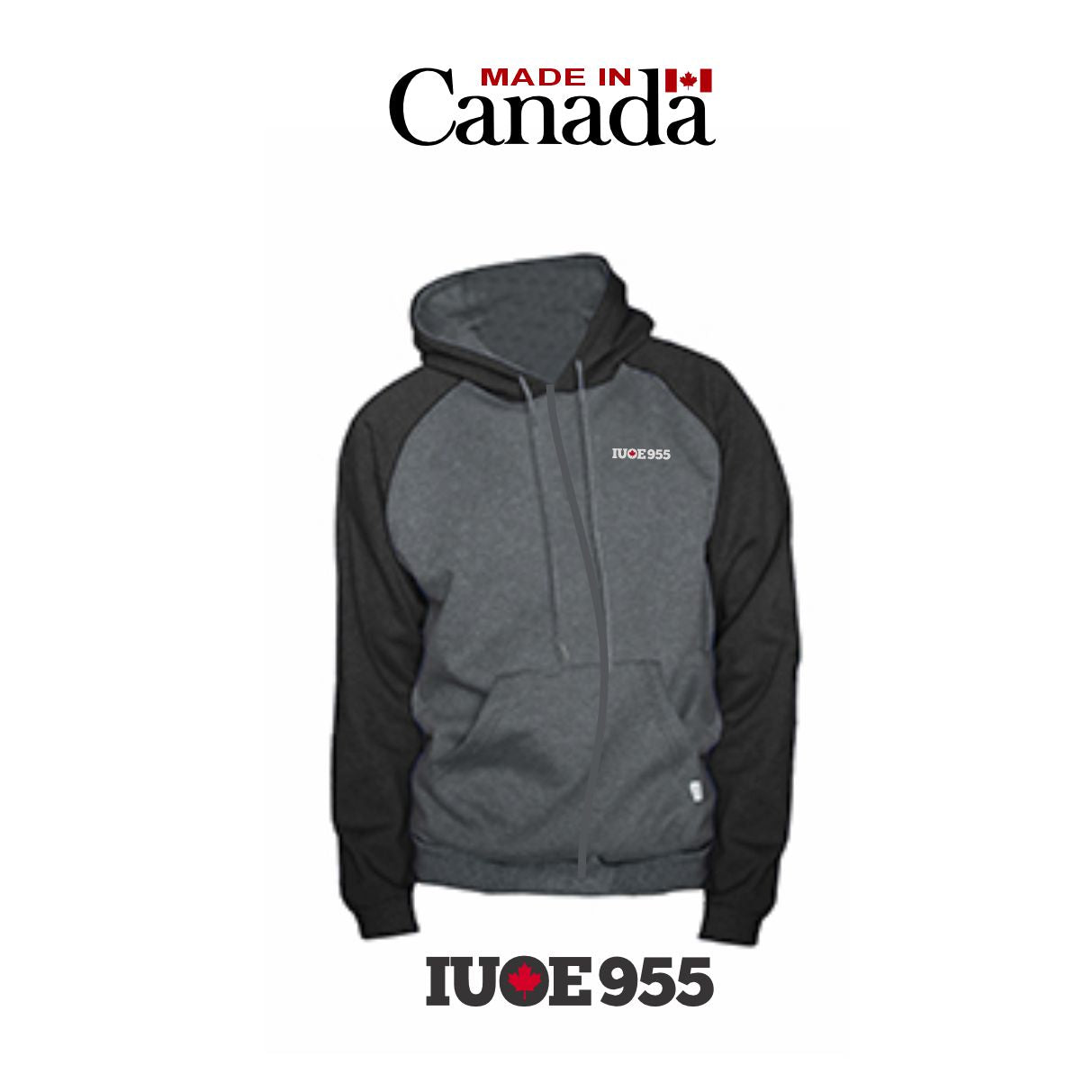 2-Tone Hooded Zip Up