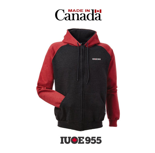 2-Tone Hooded Zip Up